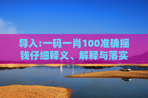 导入:一码一肖100准确摇钱仔细释义、解释与落实