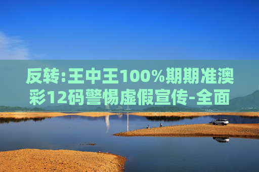 反转:王中王100%期期准澳彩12码警惕虚假宣传-全面释义