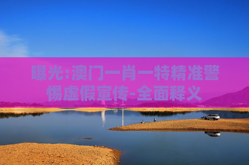 曝光:澳门一肖一特精准警惕虚假宣传-全面释义