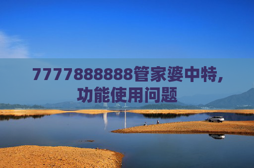 7777888888管家婆中特,功能使用问题